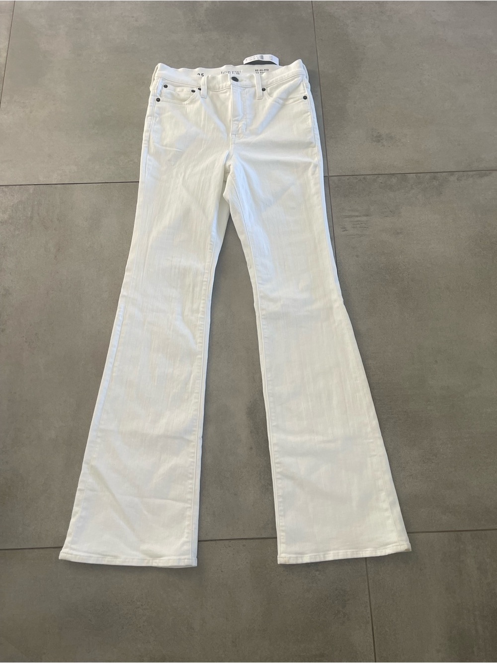 J. Crew  New with tags White Boot cut Jeans